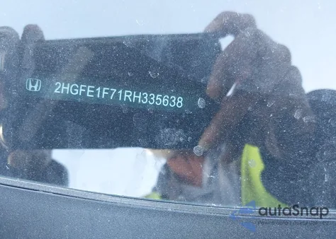 2024 Honda Civic Ex из США, поврежденный, VIN 2HGFE1F71RH335638